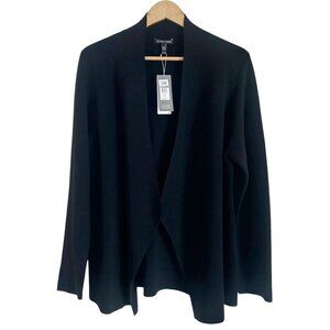 Eileen Fisher Womens Silk Organic Cotton Knit Short Jacket Size XL Open Front